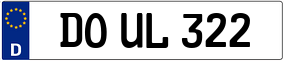 Trailer License Plate